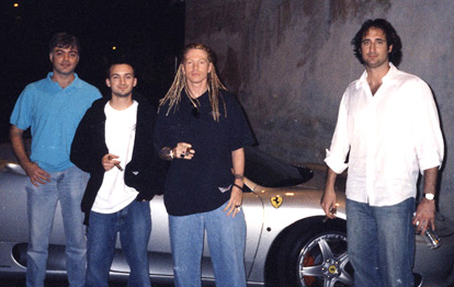 Eric Caudieux, Dan Monti, Axl Rose, Caram Costanzo