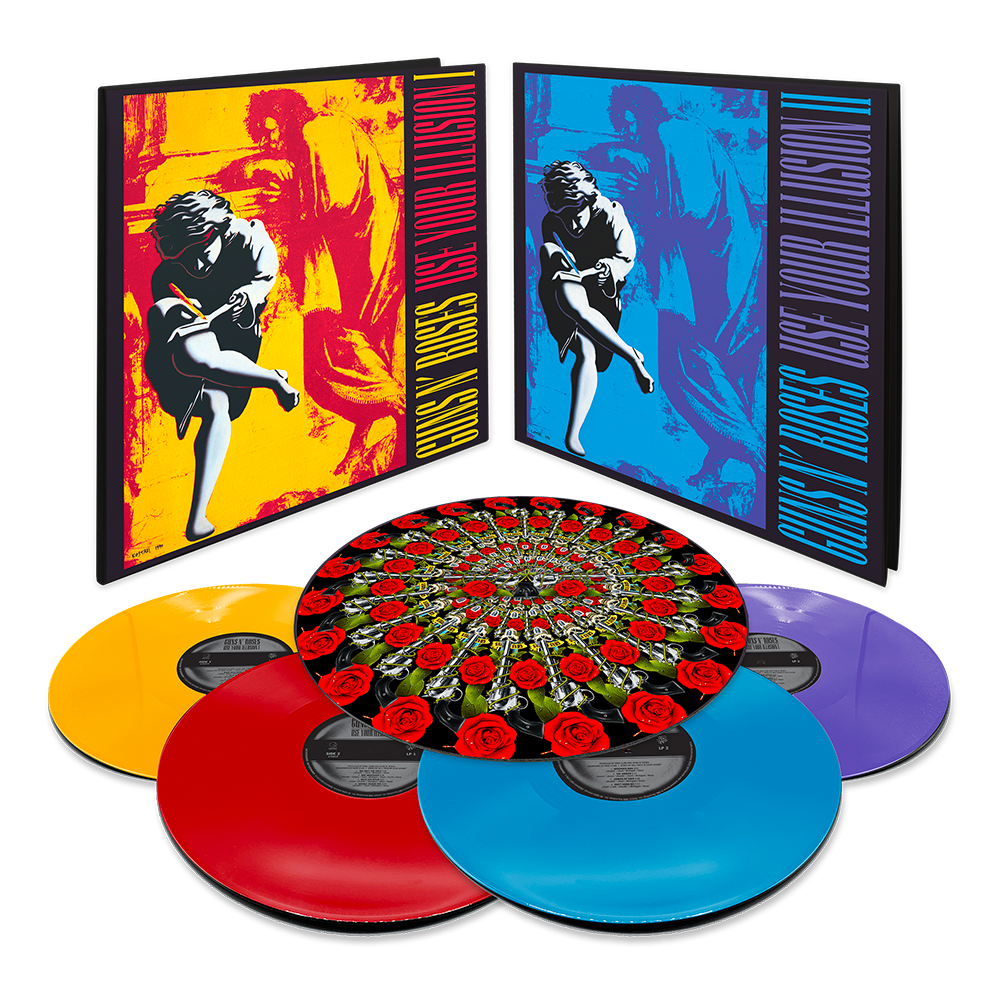 Use Your Illusion I & II Exclusive Colour Vinyl 4LP Deluxe Set