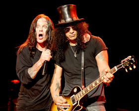 Ozzy Osbourne and Slash