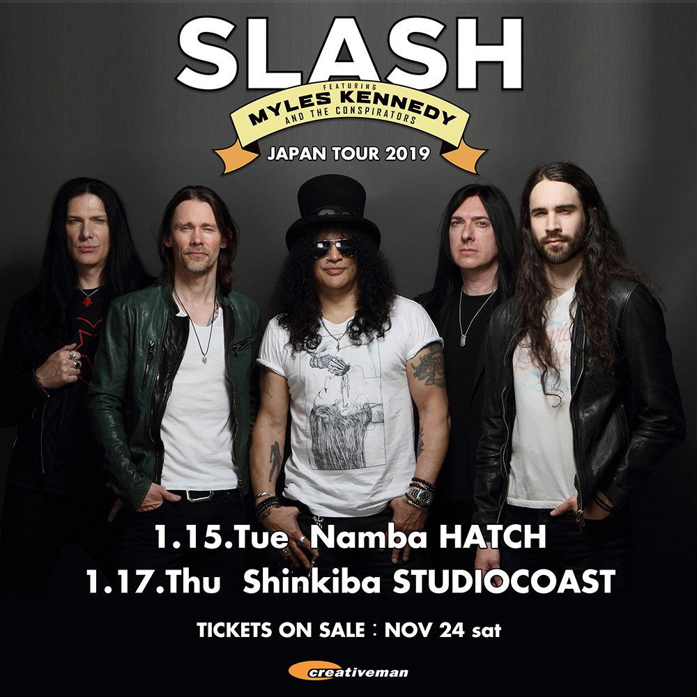 Slash featuring Myles Kennedy and The Conspirators JAPAN TOUR 2019